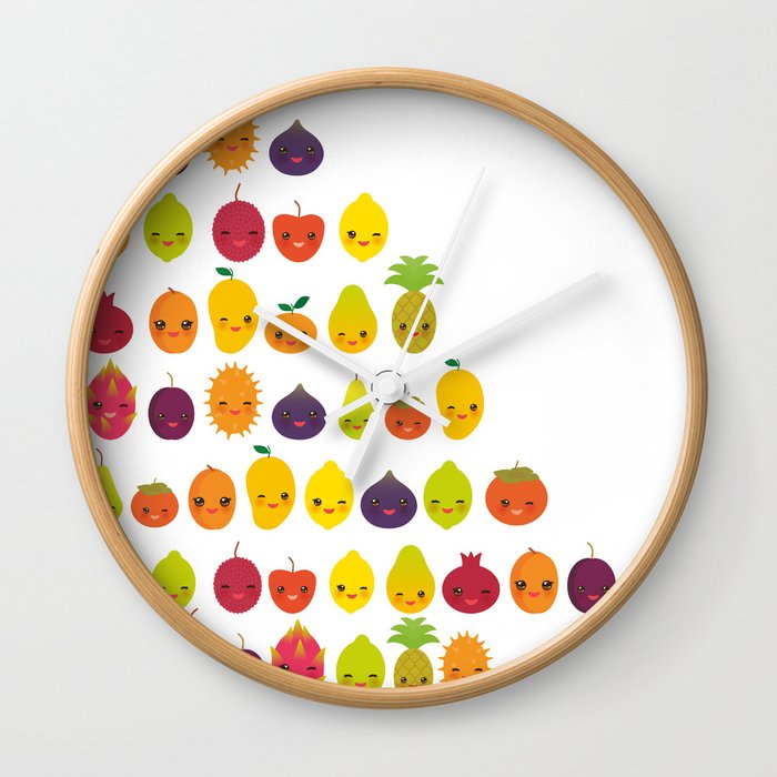 Numbers For Preschool Kindergarten Kids Kawaii Fruit From One To