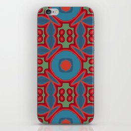 The geometric texture. Boho-chic fashion. Abstract geometric ornaments. Vintage illustration pattern iPhone Skin