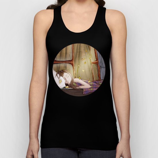 I wish it would rain autumn again Unisex Tank Top