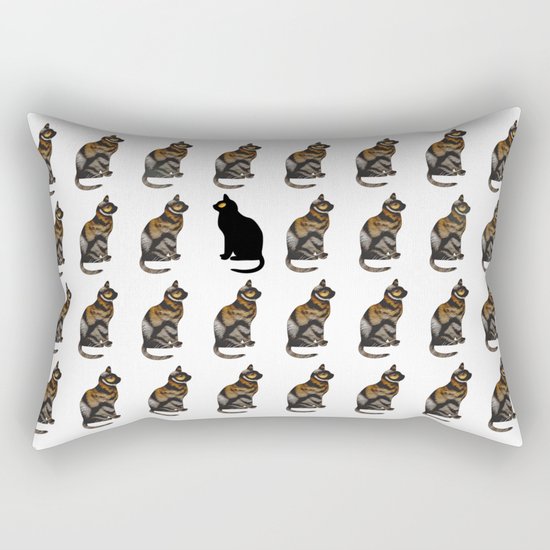 PURRSONAL SPACE CATTERN Rectangular Pillow