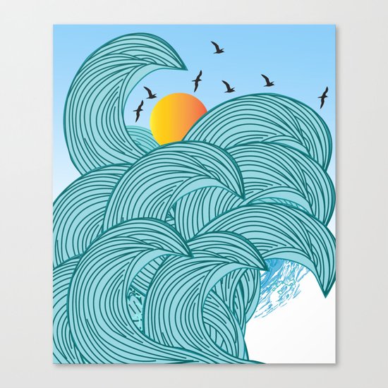 sea wave 4 Canvas Print