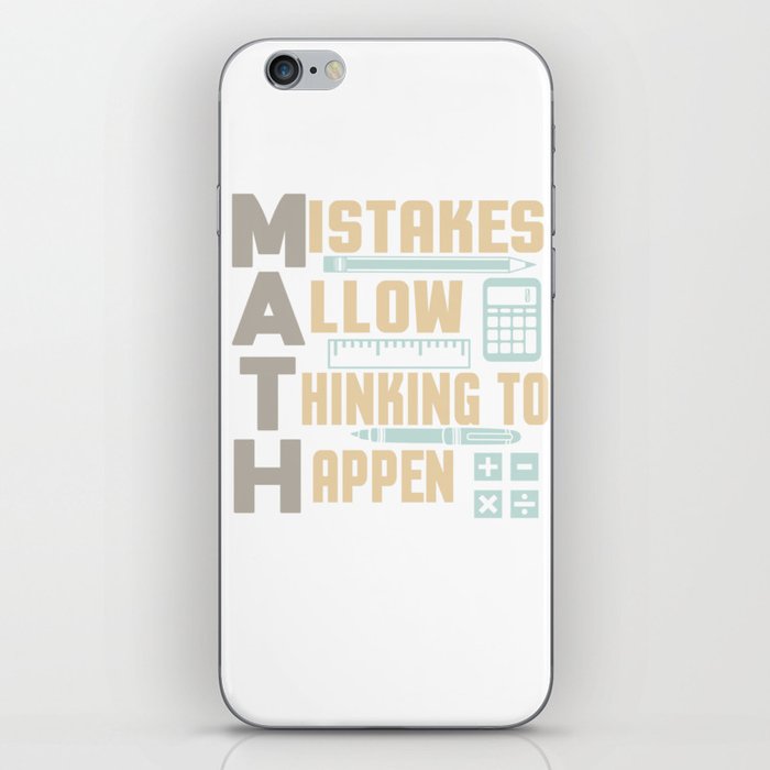 Mistakes allow Thinking to happen iPhone Skin