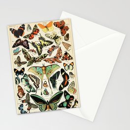 Papillon I Vintage French Butterfly Charts by Adolphe Millot Stationery Card