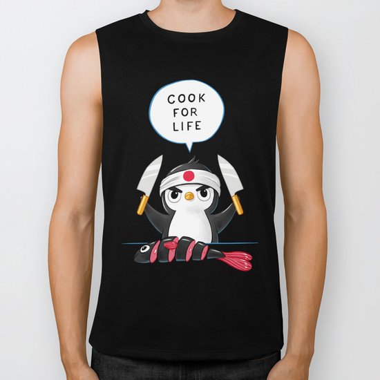 Penguin Chef Biker Tank