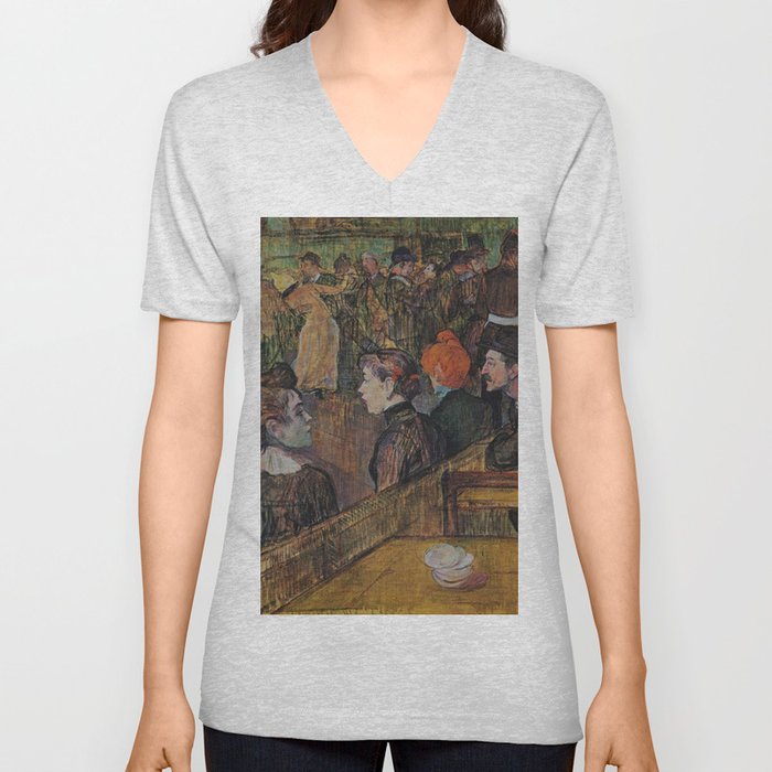 Toulouse Lautrec - Moulin de la galette V Neck T Shirt