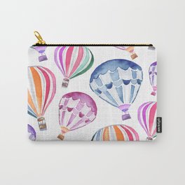 Colorful Hot Air Balloon Pattern Carry-All Pouch