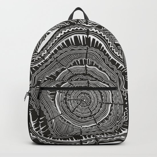 Growth Rings – 65 Years – Black Backpack