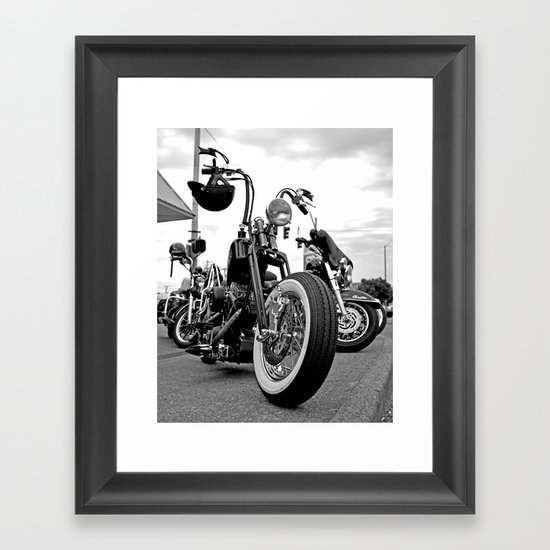 Roadside chopper Framed Art Print