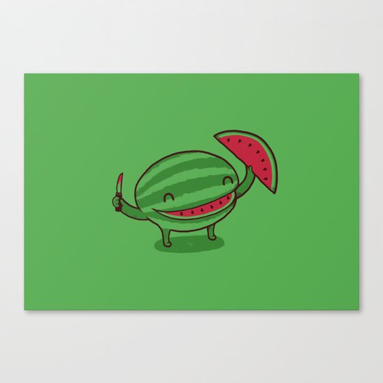 A Happy Slice of Life Canvas Print