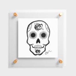 Valdemar the Vampire Sugar Skull - Quirky Floating Acrylic Print