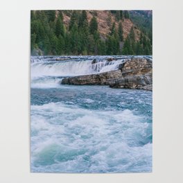 Swirling Rapids River Poster