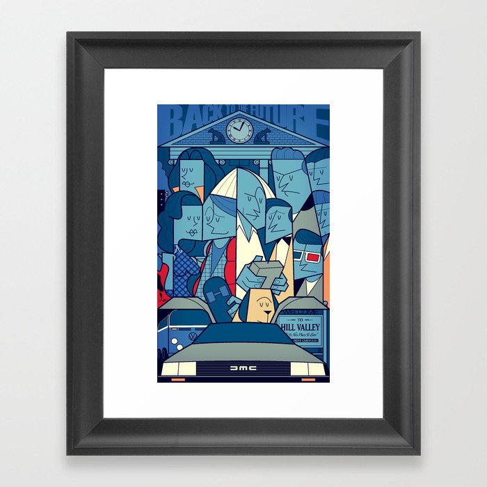 Back to the Future Framed Art Print