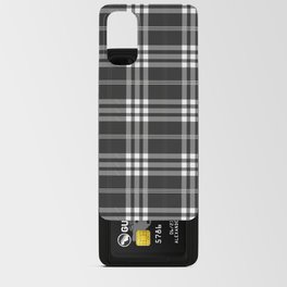 Black and White Flannel Android Card Case