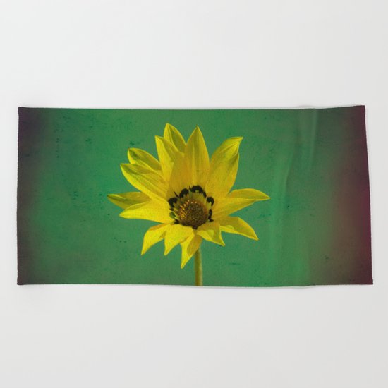 The yellow flower of my old friend Beach Towel