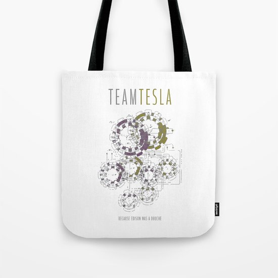 Team Tesla Tote Bag