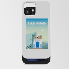 Chefchaouen city Poster, Morocco travel poster, morocco landmark, Visit morocco iPhone Card Case