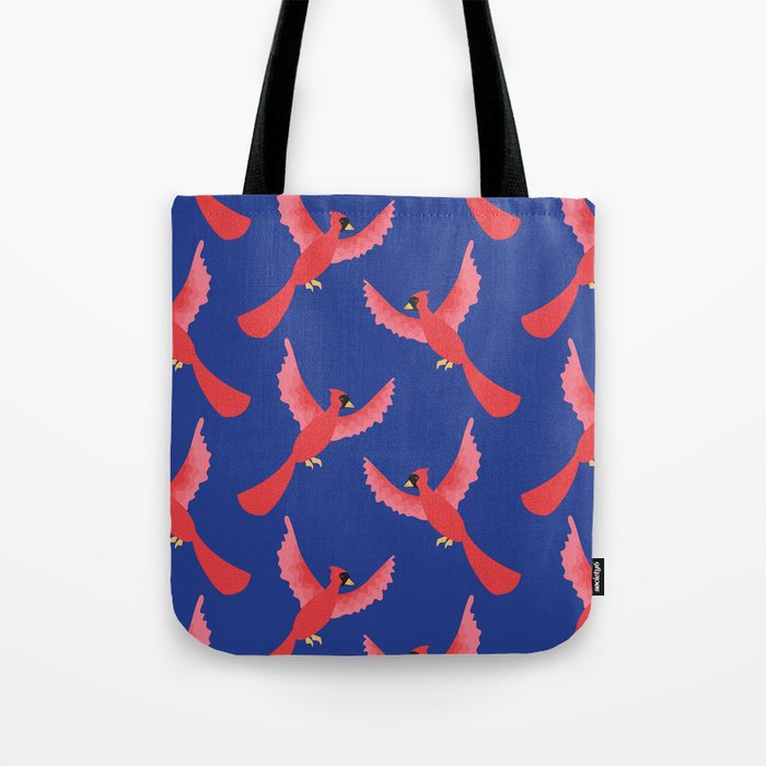Bright Wings - Red & Blue Tote Bag