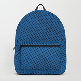 Blue - Black Dots Background Backpack