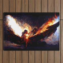 Angelic Fire Outdoor Rug