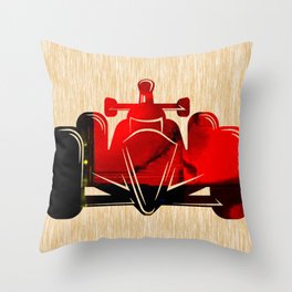 Formula Race Car Throw Pillow