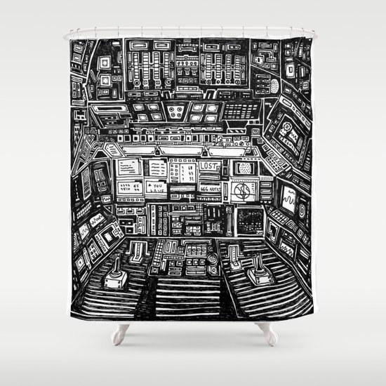 Lost cabin 666 Shower Curtain