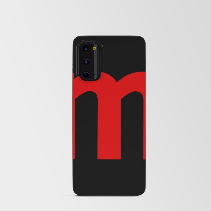 letter M (Red & Black) Android Card Case