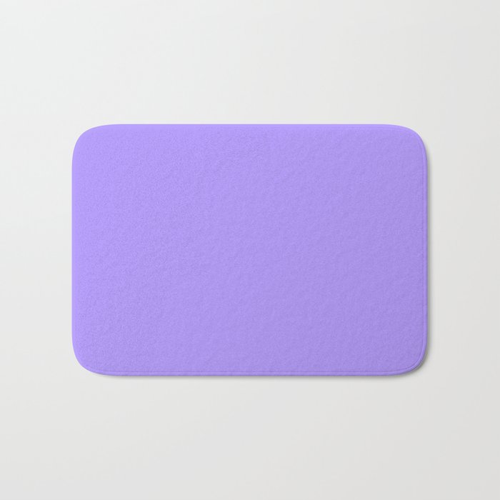 The Future Is Bright Lilac - Solid Color - Purple Bath Mat