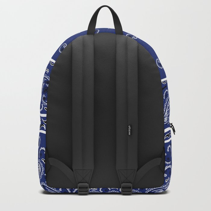 Classic Royal Blue Bandana Backpack by bbco | Society6