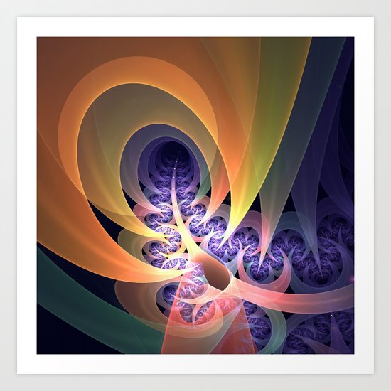 Highway to the sun Art Print