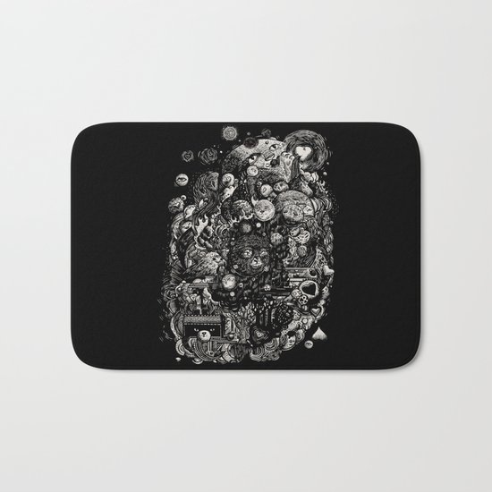 Spark-Eyed Oblivion Cascade Blues Bath Mat
