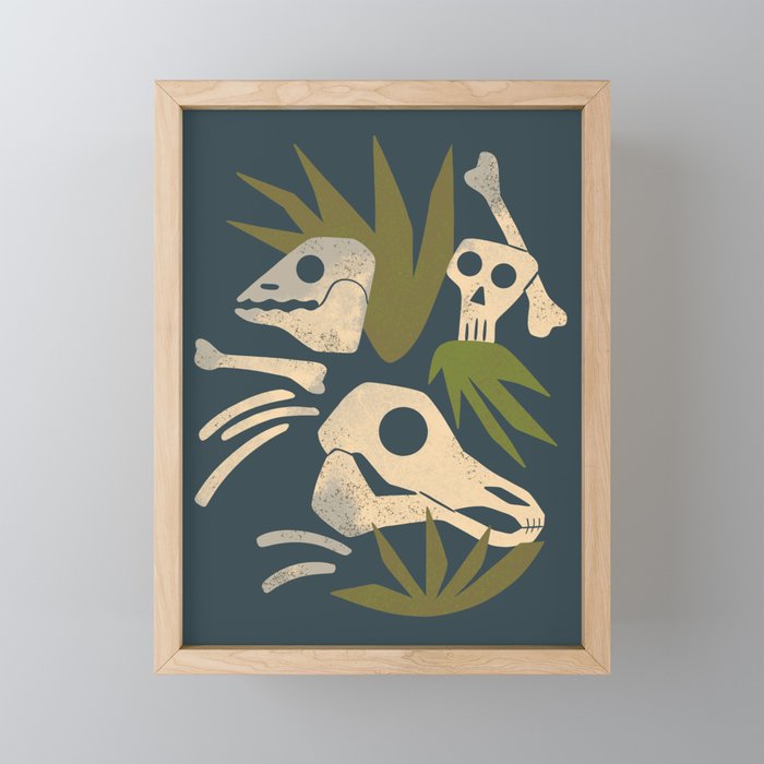 Fossils Framed Mini Art Print