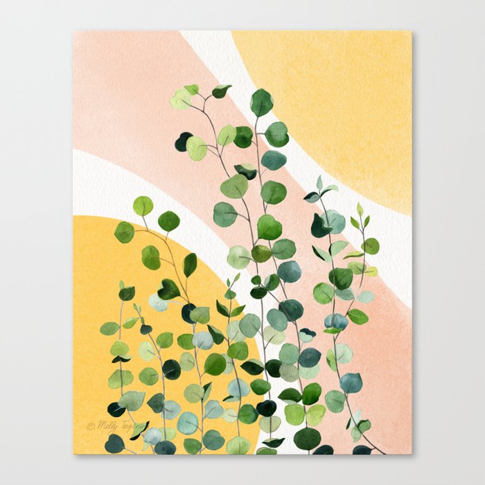 Eucalyptus Design Canvas Print