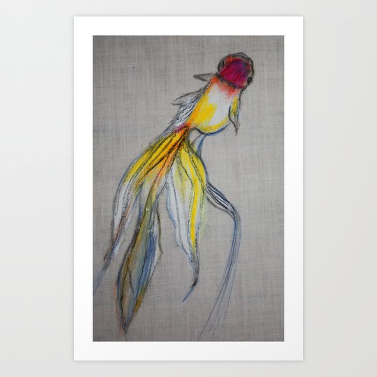 Goldfish Pond (close up #4) Art Print