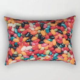 Vintage Jelly Bean Real Candy Pattern Rectangular Pillow
