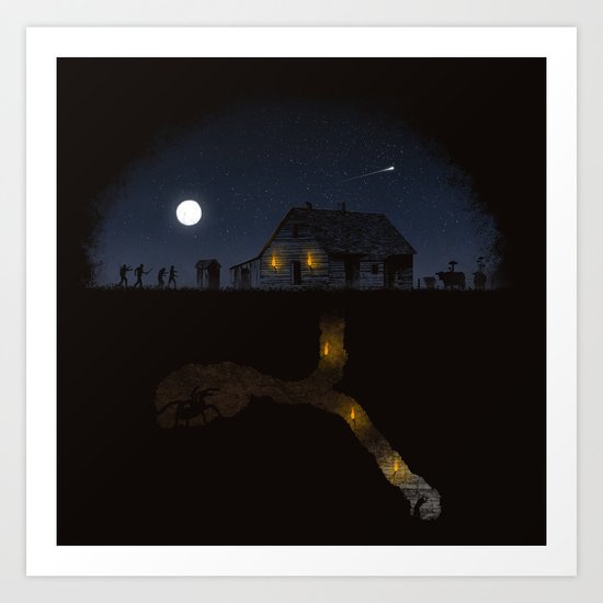 Minecraft: Always Digging Art Print
