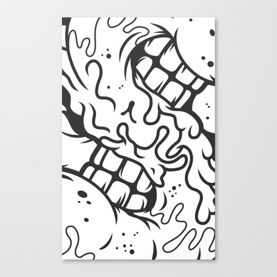 S is for Smile Canvas Print