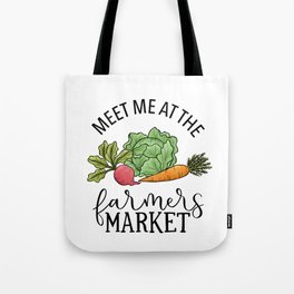 Meet Me At The Farmers Market Tote Bag | Vegangift, Farmparty, Locallygrown, Farmersmarket, Farmers, Organic, Farmfresh, Veganbag, Farminvite, Digital 