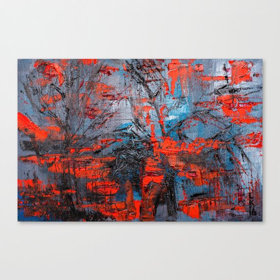 Red Forest Canvas Print
