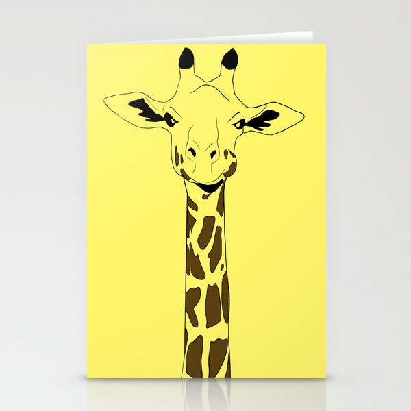 Giraffe Abstract Stationery Cards