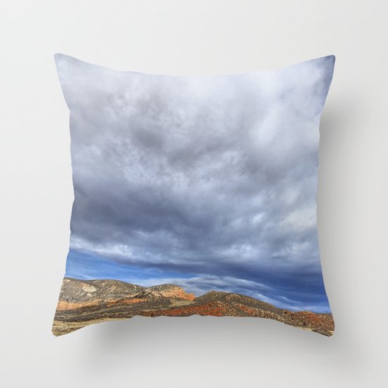 Red Mountain Open Space Throw Pillow