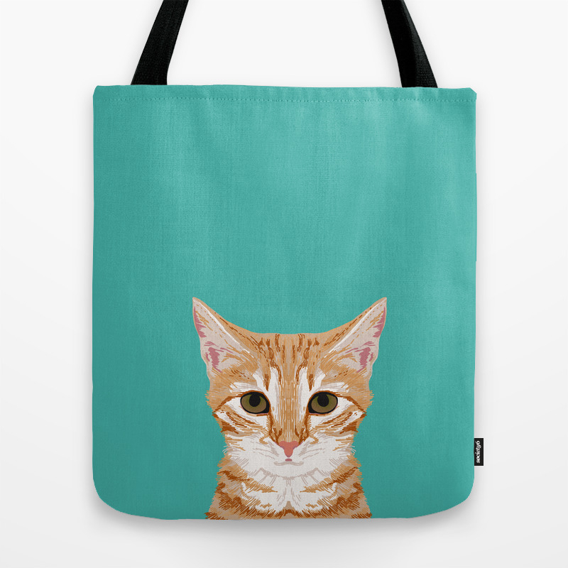 Tabby Orange Cat Head Cat Breed Gifts Cute Tabby Cats Must Haves Tote Bag By Catclub Society6