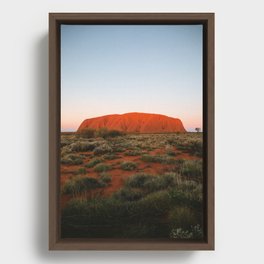 Uluru Sunset Framed Canvas