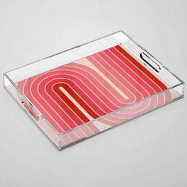 Gradient Double Arch Red 560 Acrylic Tray