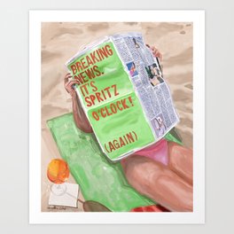 Spritz O'Clock Art Print