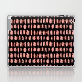 Black and Pink Vertical Stripe Dash Line Pattern Pairs DE 2022 Popular Color Adobe Avenue DE5137 Laptop Skin