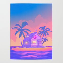 80s Kame House Poster