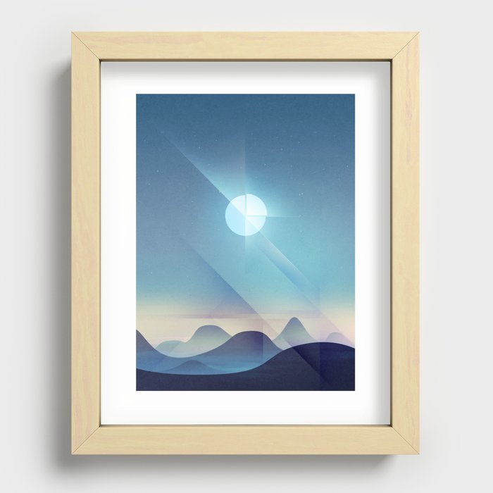Northern Lights Abstract Recessed Framed Print
