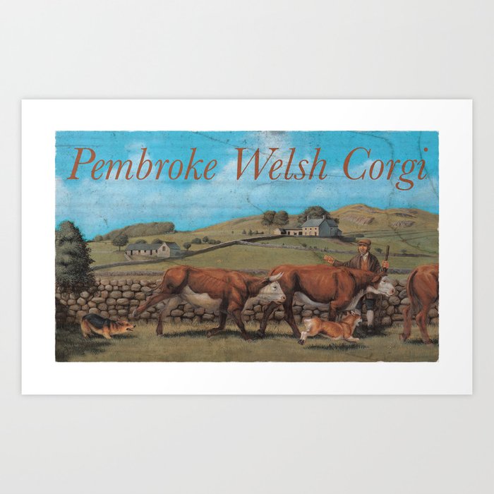 Pembroke Welsh Corgi Art Print