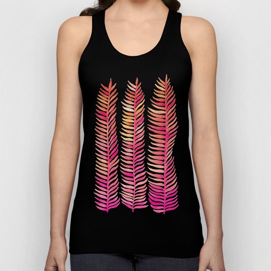 Pink Ombré Seaweed Unisex Tank Top