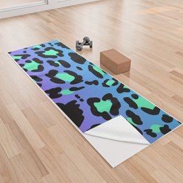 Bright Leopard Print 05 Yoga Towel